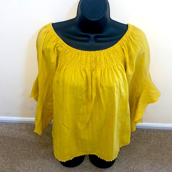 Andthewhy Peasant Top w wing arm L - Picture 1 of 8